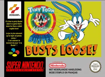 Tiny Toon Adventures - Buster Busts Loose! (Europe) box cover front